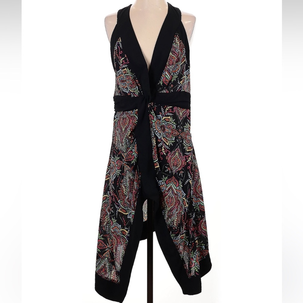Soho Black and Multicolor Floral Dress